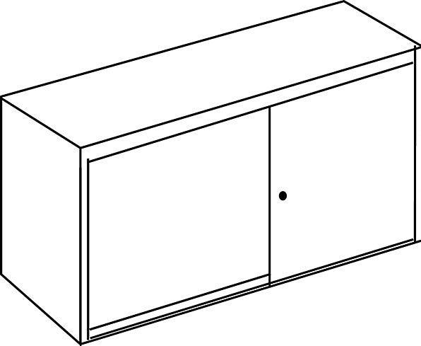 Actual product image Mauser Sliding door cabinet (120 x 43.5 x 83 cm)