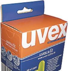 Actual product image Uvex Safety Earplugs uvex x-fit 2112013 green SNR 37 dB size M (100 x)