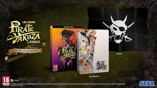 Actual product image Atlus Like a Dragon: Pirate Yakuza in Hawaii Steelbook Edition (Windows, FR)
