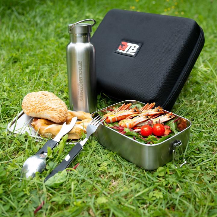 Produktbild Tool Brothers Toolbrothers Fan Lunchpaket in Hardcase Tragetasche Lunchtasche Wasserdicht mit Edelstahl Brotdose