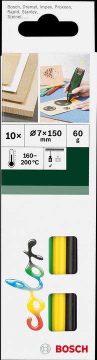 Produktbild Bosch Zubehör Schmelzkleber Color 7 mm 10 Stck., Farbe