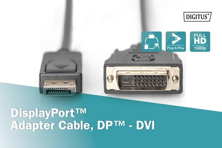 Produktbild Digitus DisplayPort — DVI (2 m, DisplayPort)