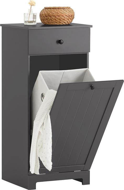 Actual product image SoBuy Laundry cupboard with laundry bag