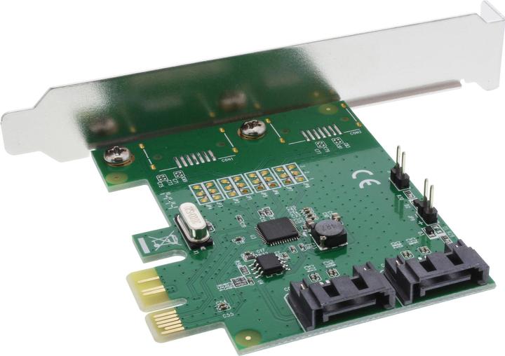 Actual product image InLine interface card 2-fold SATA 6Gb/s x1 PCIe 2.0 RAID 0/1/SPAN