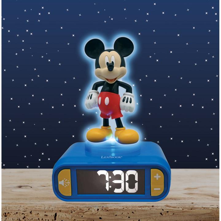 Image du produit Lexibook Réveil Mickey Mouse avec veilleuse 3D et sonneries spéciales