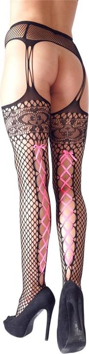 Cottelli Collection Suspender tights with lacing