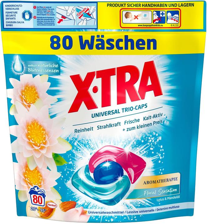 Image du produit X-TRA Trio-Caps Universal (80 Cycles de lavage, Capsules)