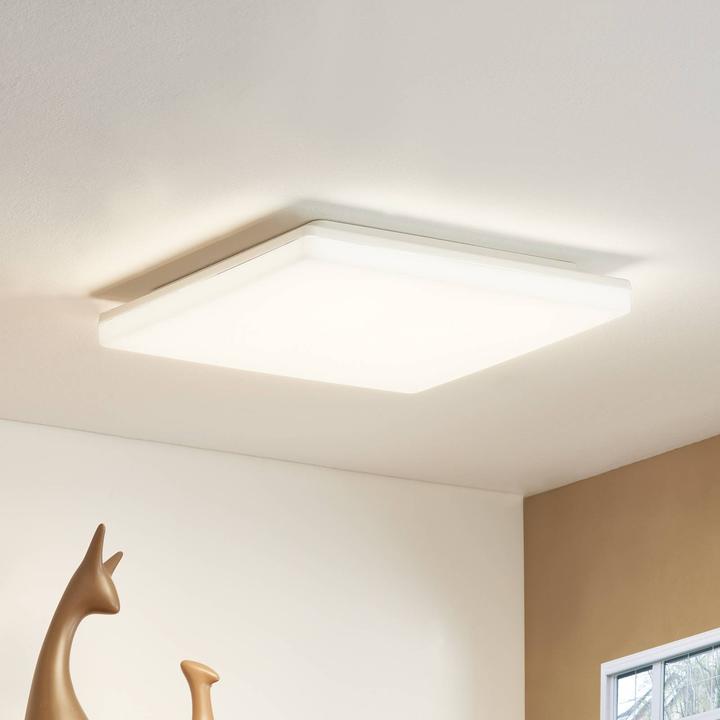 Produktbild Prios Artin LED-Deckenlampe, Sensor, eckig, 33 cm (2580 lm)