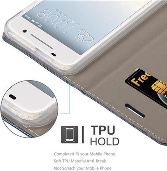 Image du produit Cadorabo Couverture look jeans Book (HTC One A9)