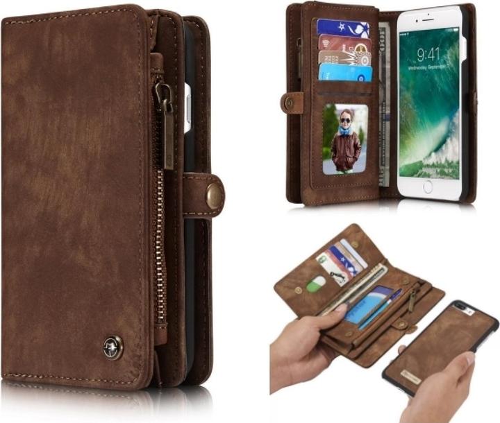 Immagine prodotto Caseme Apple iPhone 8 Plus Custodia per carte di credito con portafoglio in vera pelle (Apple iPhone 8 Plus)