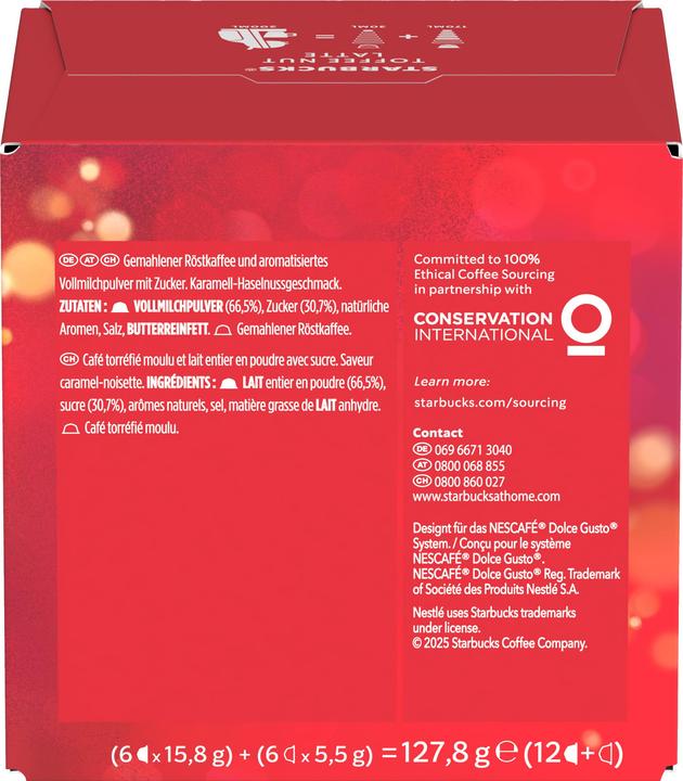 Actual product image Starbucks Toffee Nut Latte by Nescafé Dolce Gusto (6 x Port.)