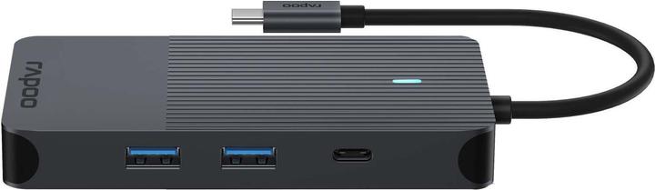 Productafbeelding Rapoo USB-C multipoortadapter 10-in (USB-C, 1 Havens)