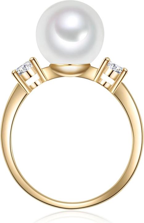 Image du produit Lulu & Jane Femme laiton zirconium perle de culture or jaune - 29629 (54)