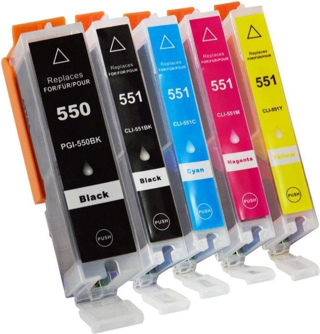 Produktbild Hermex Kompatible Tintenpatrone XL für Canon PIXMA MG6650 (M, PGBK, C, BK, Y)