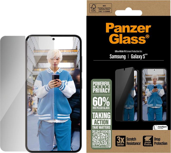 Immagine prodotto PanzerGlass Ultra Wide Fit (1 Pezzo/i, Samsung Galaxy S25, Samsung Galaxy S24)