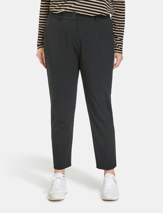 Produktbild Samoon Gepflegte 7/8 Hose mit Bügelfalten Greta Hose Tuch/Kombi verkürzt - 63544 (50)