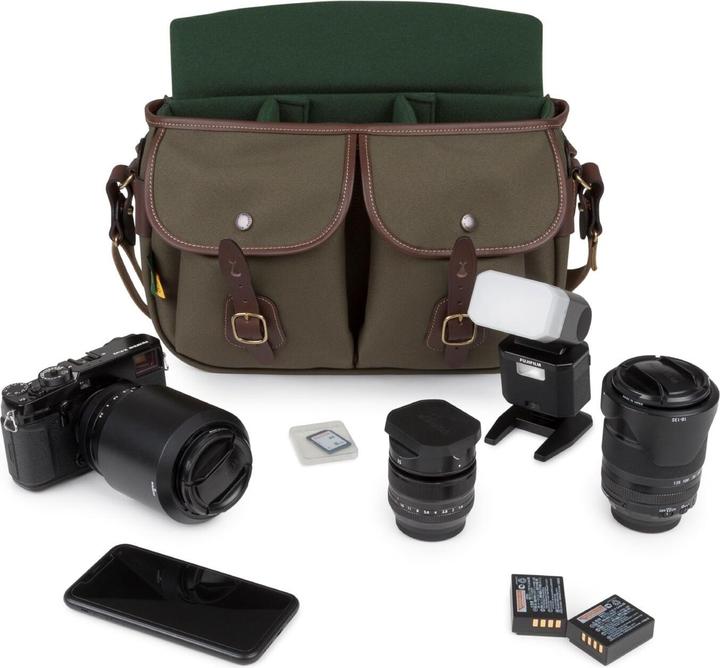 Image du produit Billingham Hadley Pro 2020-Sage Fibrenyte/Chocolate Leather (Sac à bandoulière pour appareil photo, 8.50 l)