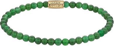 Immagine prodotto Rebel Rosa - Bracciale con perline in oro verde Harmony RR-40106-G - Dimensioni: 15 cm - XS (15 cm)