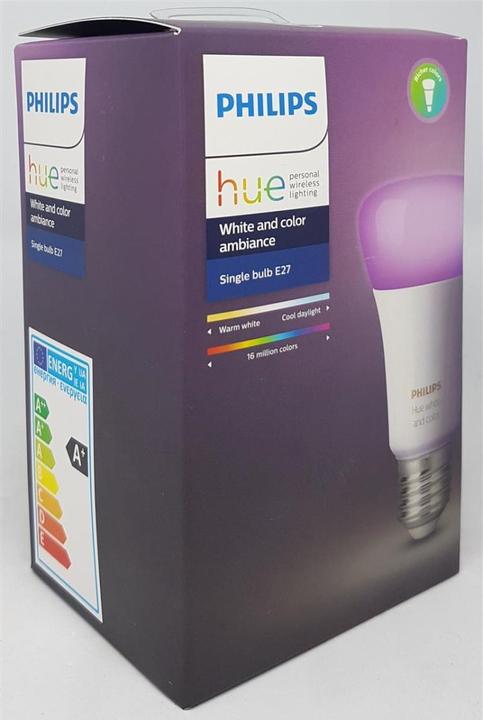 Produktbild Philips Hue White & Color Ambiance Erweiterung (E27, 10 W, 806 lm, 1 x, F)