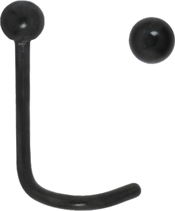 Produktbild Bijouteria Nasenpiercing (Chirurgenstahl 316L, PVD Beschichtung (schwarz))