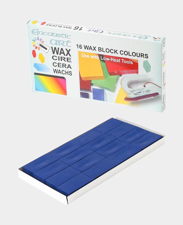 Produktbild Hobbyring Encaustic Wachsblöcke 16er Set, blau