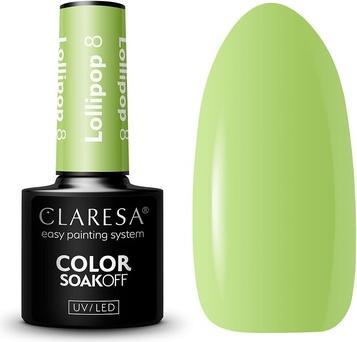 Image du produit Claresa Lollipop Vernis à ongles UV 5ml - Paquet de 8 (Vert, Vernis couleur)
