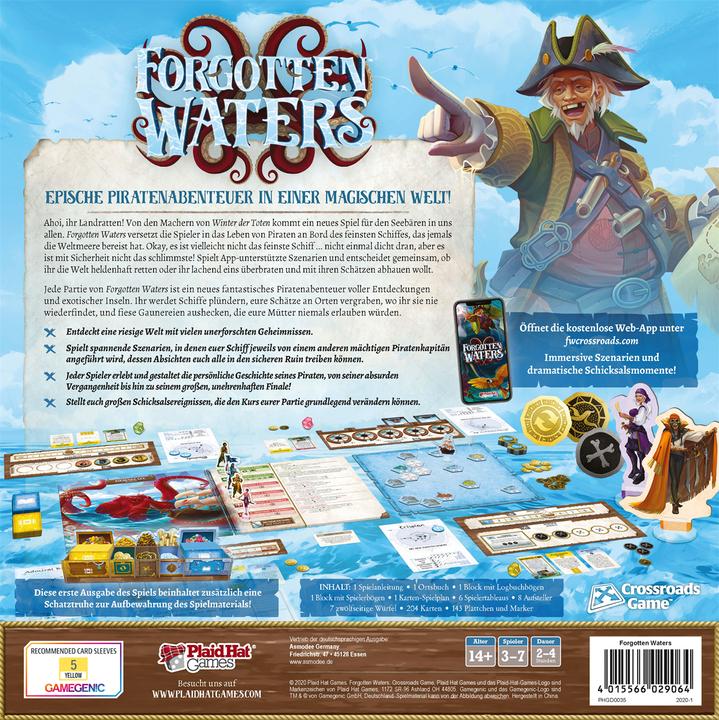 Actual product image Plaid Hat Games Connoisseur Game Forgotten Waters (German)