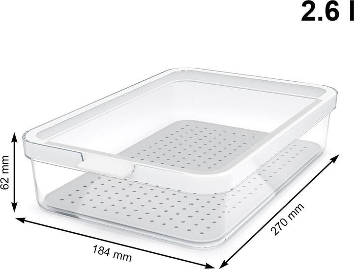 Actual product image Rotho Cauma refrigerator organiser