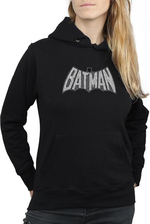 Image du produit - Sweat à capuche BATMAN RETRO CRACKLE LOGO - Femme (L)