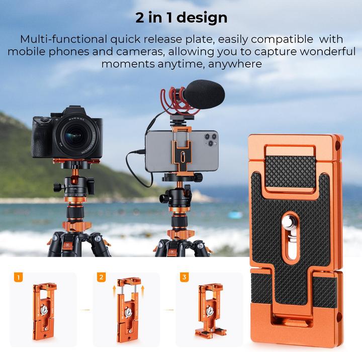 Actual product image K&F Concept Concept Tripod SA255C1 (Carbon)