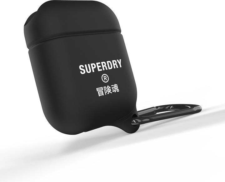 Productafbeelding Superdry AirPods Cover Waterproof czarny /black 41692 (Koptelefoon tas)