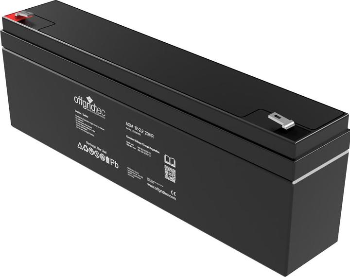 Image du produit Offgridtec ® AGM 2,2Ah 20HR 12V - Batterie solaire Extrêmement résistante au cyclage (1 pcs, Spécifique à l'appareil, 2100 mAh)