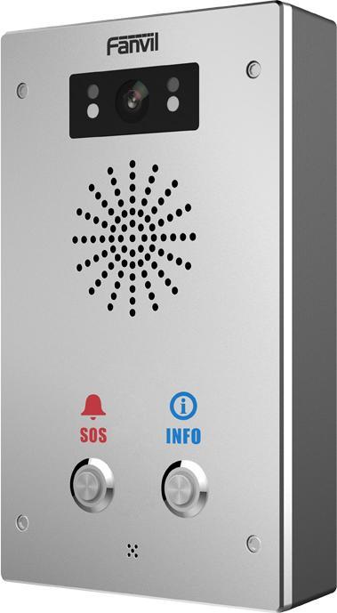 Actual product image Fanvil I16SV-02P SIP Audio Intercom
