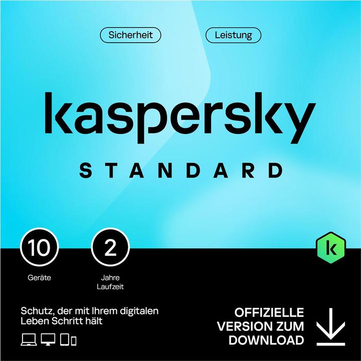 Kaspersky Standard 10device 2year Télécharger (10 Utilisateur, 1 Périphériques/Utilisateurs, 24 mois)