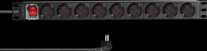 Actual product image LogiLink Socket strip (9 x, CEE 7/7, 2 m)