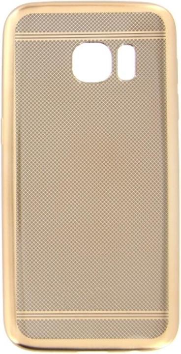 Actual product image OEM Silicone Case Classy Samsung Galaxy S7 gold (Samsung Galaxy S7)