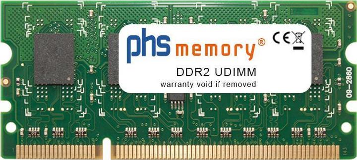 Produktbild PHS-memory 512MB RAM Speicher DDR2 UDIMM 667MHz 144 Pin DIMM 1,8 Volt 32bit Druckerspeicher