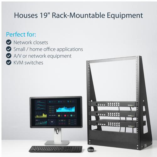 Actual product image StarTech HEAVY DUTY 2-POST RACK - 16U (16 RU, 19 inch rack)