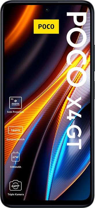 Actual product image Xiaomi Poco X4 GT (256 GB, Black, 6.60", Dual SIM, 64 Mpx, 5G)