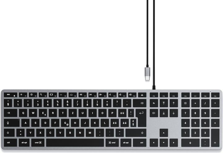 Produktbild Satechi Slim W3 USB-C Wired Keyboard-CH (Swiss) (CH, Kabelgebunden)