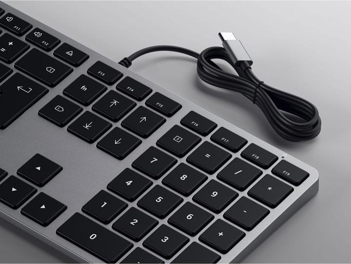 Produktbild Satechi Slim W3 USB-C Wired Keyboard-CH (Swiss) (CH, Kabelgebunden)