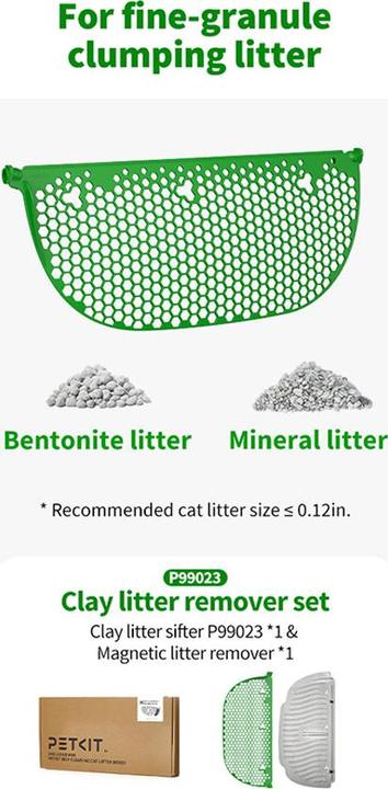 Energy Label Petkit Magnetic Clay Cat Litter Remover Set