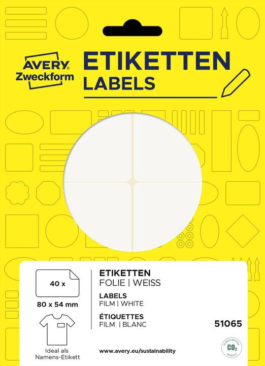 Actual product image Avery Name labels