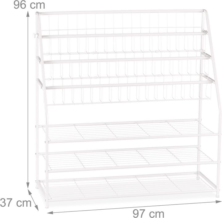 Produktbild Relaxdays Zeitschriftenregal (97 x 37 x 96 cm)