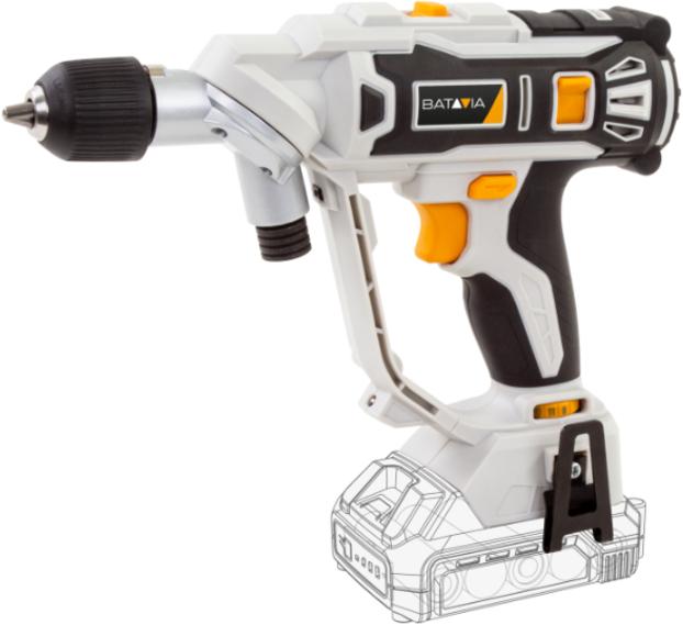 Actual product image Batavia Maxxpack 18V Twin Drill set (with 2Ah battery and charger) (Rechargeable battery operated)
