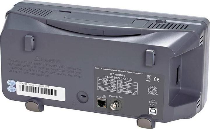 Produktbild Metrix DOX2025B Digital-Oszilloskop 20MHz 2-Kanal 50 GSa/s 32 kpts 8 Bit Digital-Speicher (DSO) 1St (CAT II 300V)
