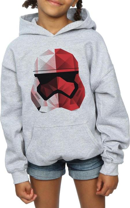 Produktbild Star Wars The Last Jedi Stormtrooper Red Cubist Helmet Kapuzenpullover Mädchen (140, 146)