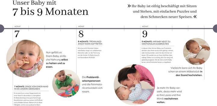 Produktbild Babys erstes Jahr Monat für Monat (Deutsch, Anke Wellner-Kempf, Jenny Hall, Fiona Wilcock, Karen Sullivan, Fabienne Becker-Stoll, 2024)