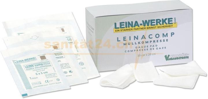Produktbild Leina Mullkompressen 7.5 cm x 7.5 cm / 8-fach, einzeln eingesiegelt, steril, 1 Stk.
