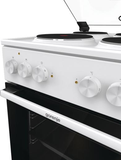 Image du produit Gorenje GE5 A22 WH ws Centre de cuisson A 50cm 4 plaques de cuisson 70L 6chauffages